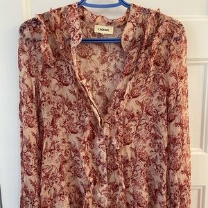 L’AGENCE Long Sleeve Button Up Blouse